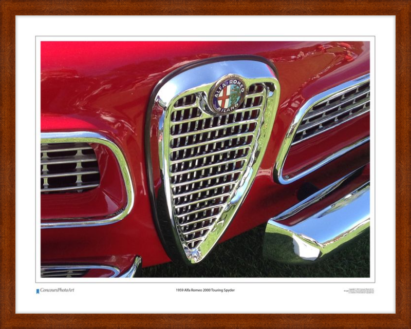 1959 Alfa Romeo 2000 Touring Spyder / CPA209A / Color Image