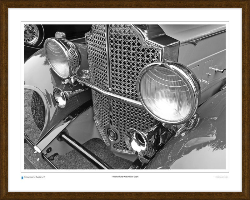 1932 Packard 903 Deluxe Eight / CPA312B / B&W Print