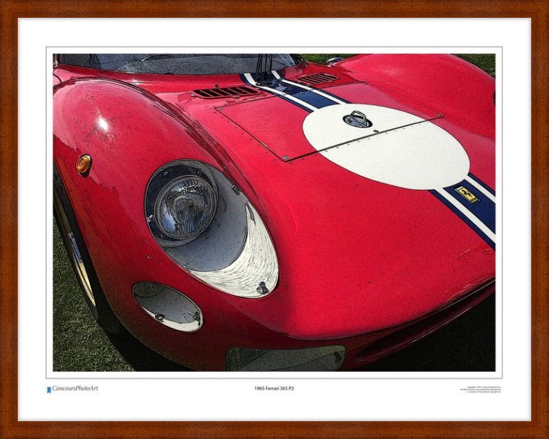 1965 Ferrari 365 P2 / CPA411C / Stylized Image