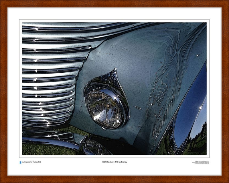 1937 Delahaye 145 by Franay / CPA204C / Stylized Image