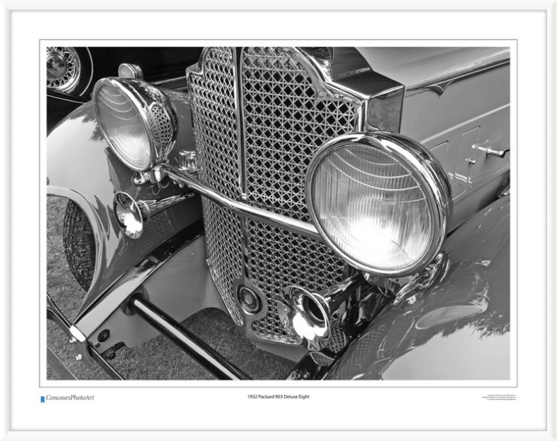 1932 Packard 903 Deluxe Eight / CPA312B / B&W Print