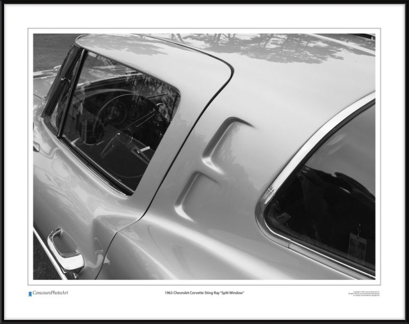 1963 Chevrolet Corvette Sting Ray "Split Window" / CPA301B / Black and White