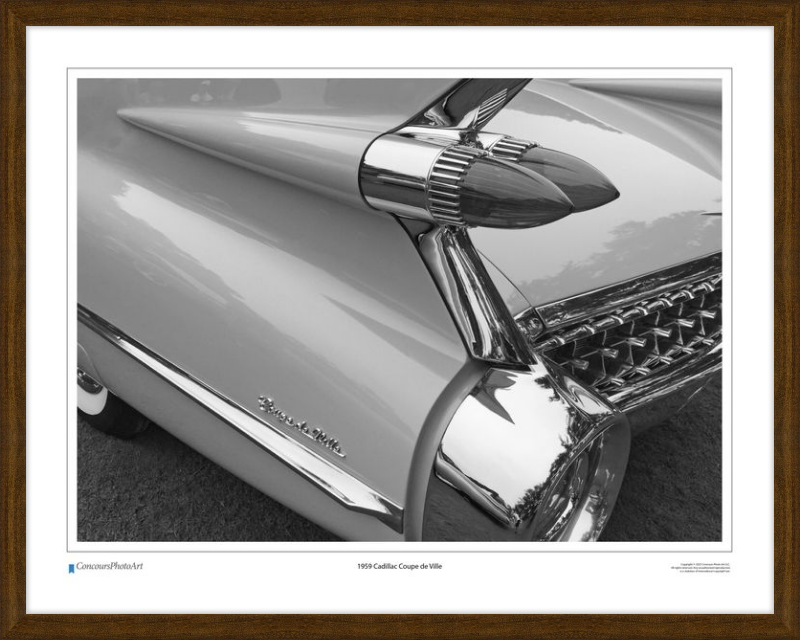 1959 Cadillac Coupe de Ville / CPA304B / Black and White