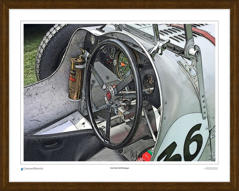 1935 MG PA/PB Midget / CPA607C / Stylized Print