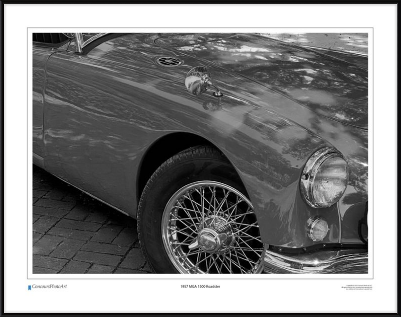 1957 MGA 1500 Roadster / CPA110B / Black and White