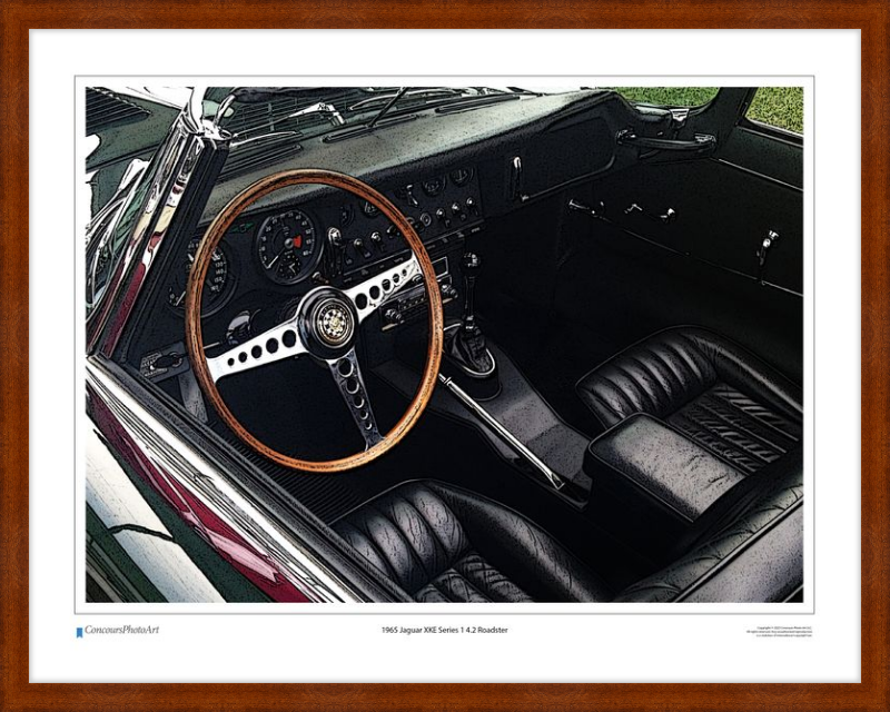 1965 Jaguar XKE Series 1 4.2 Roadster / CPA605C / Stylized Image