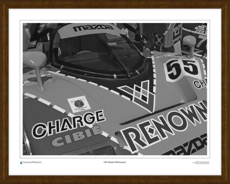 1991 Mazda 787B Group C / CPA404B / Black and White