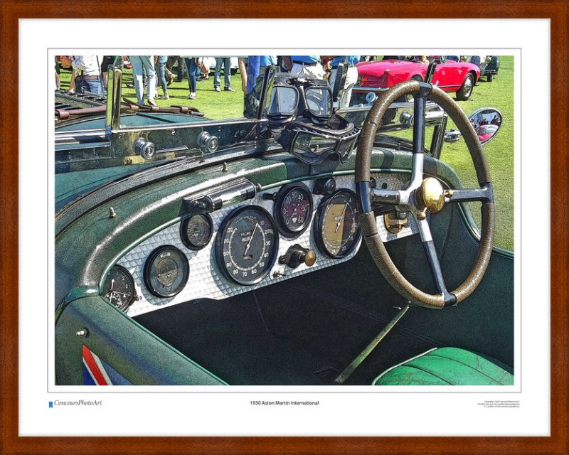 1930 Aston Martin International / CPA602C / Stylized Print