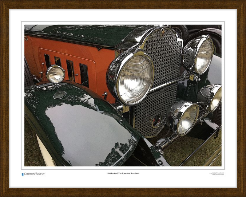 1930 Packard 734 Speedster Runabout / CPA318C / Stylized Print