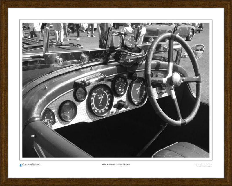 1930 Aston Martin International / CPA602B / Black and White