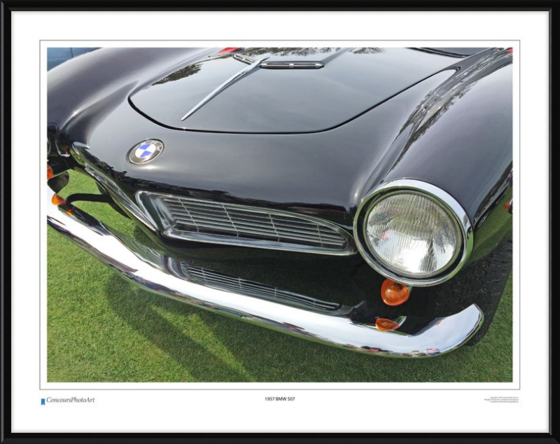 1957 BMW 507 Roadstder / CPA217A / Color Print