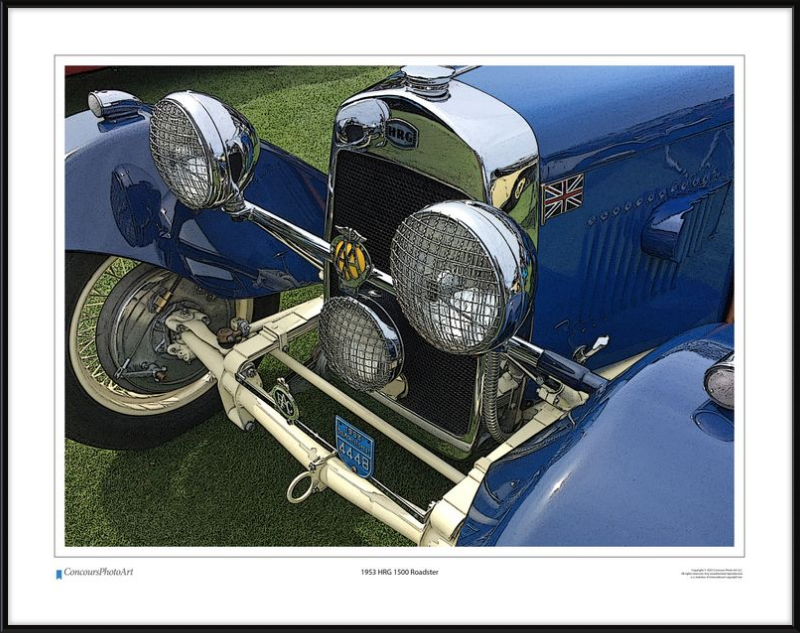 1953 HRG 1500 Roadster / CPA107C / Stylized Image