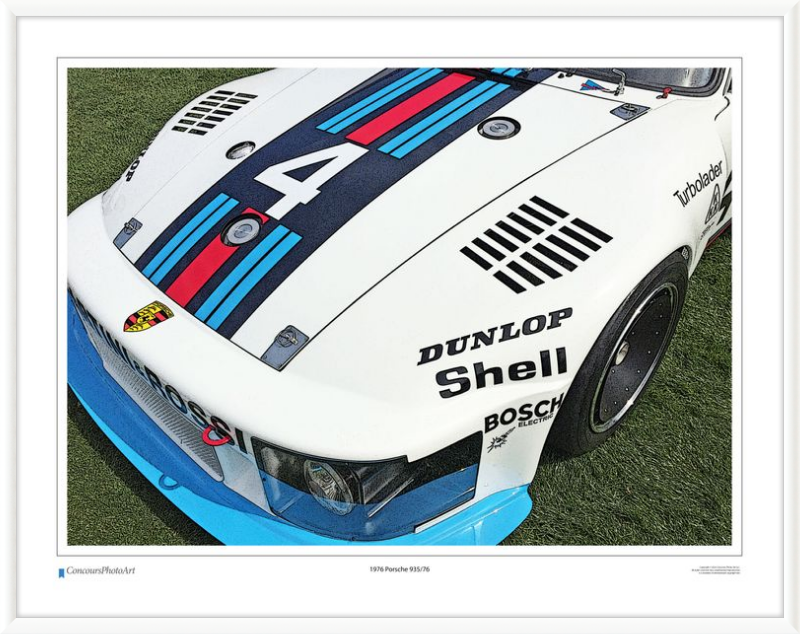 1976 Porsche 935/76 / CPA414C / Stylized Print