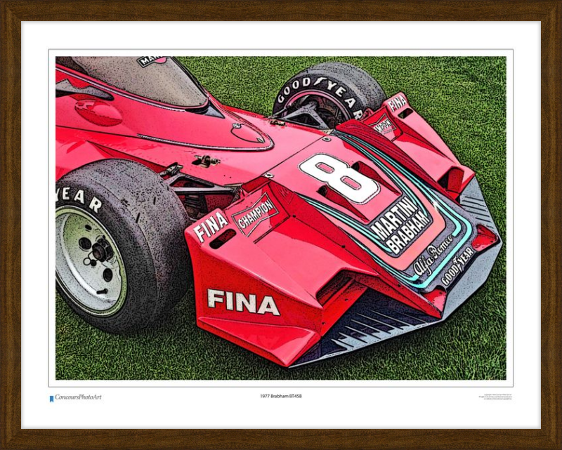 1977 Brabham BT45B / CPA412C / Stylized Print