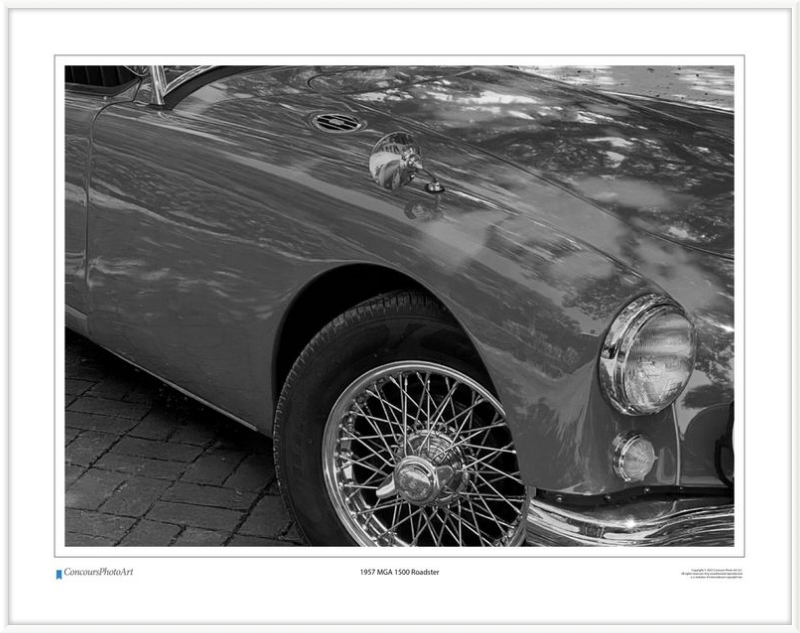 1957 MGA 1500 Roadster / CPA110B / Black and White