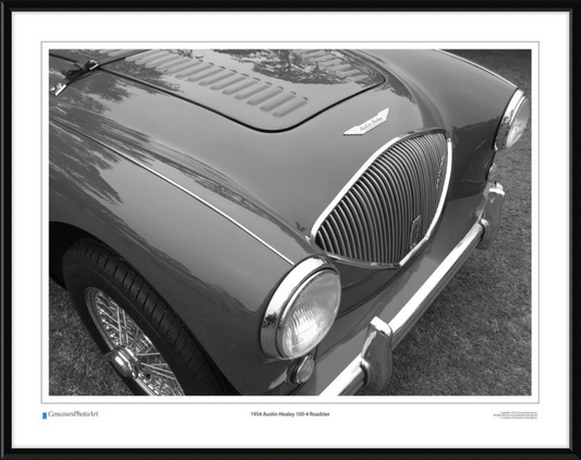 1954 Austin-Healey 100-4 / CPA112B / Black and White