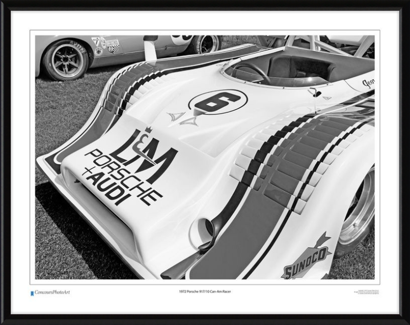 1972 Porsche 917/10 Can-Am Racer / CPA416B / B&W Print