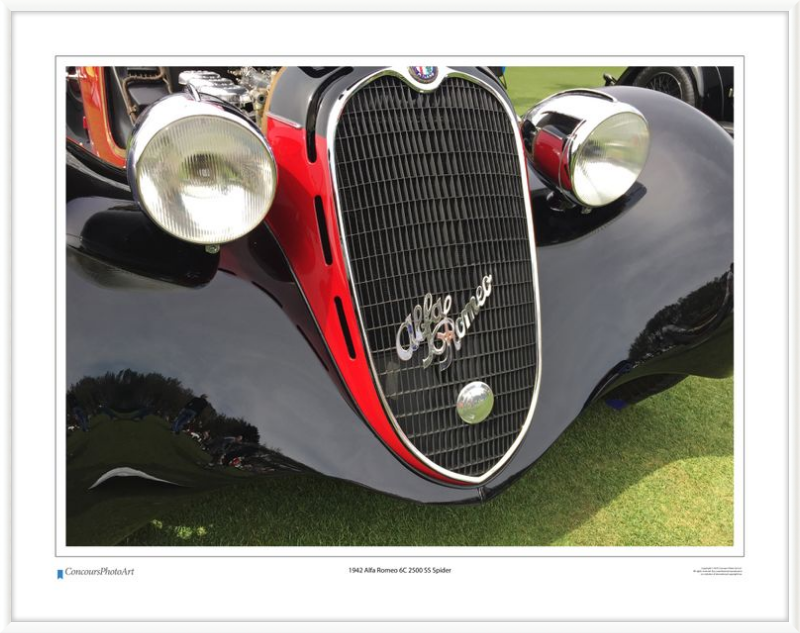 1942 Alfa Romeo 6C 2500 SS Spider / CPA216A / Color Print