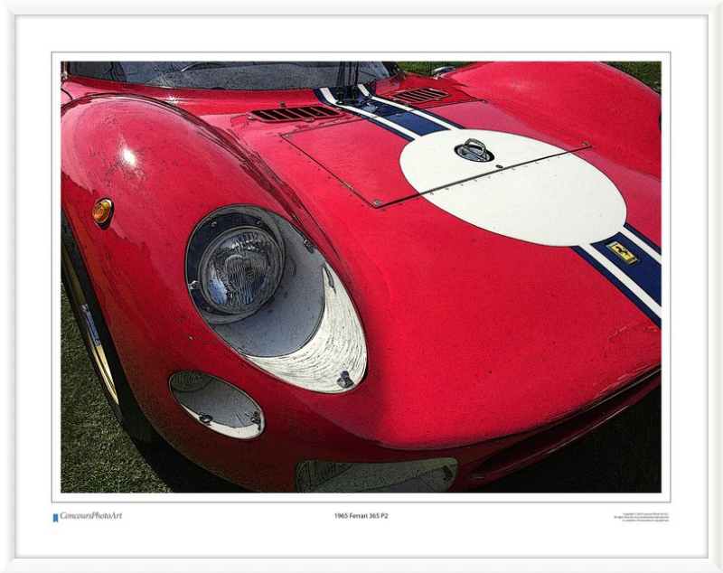 1965 Ferrari 365 P2 / CPA411C / Stylized Image