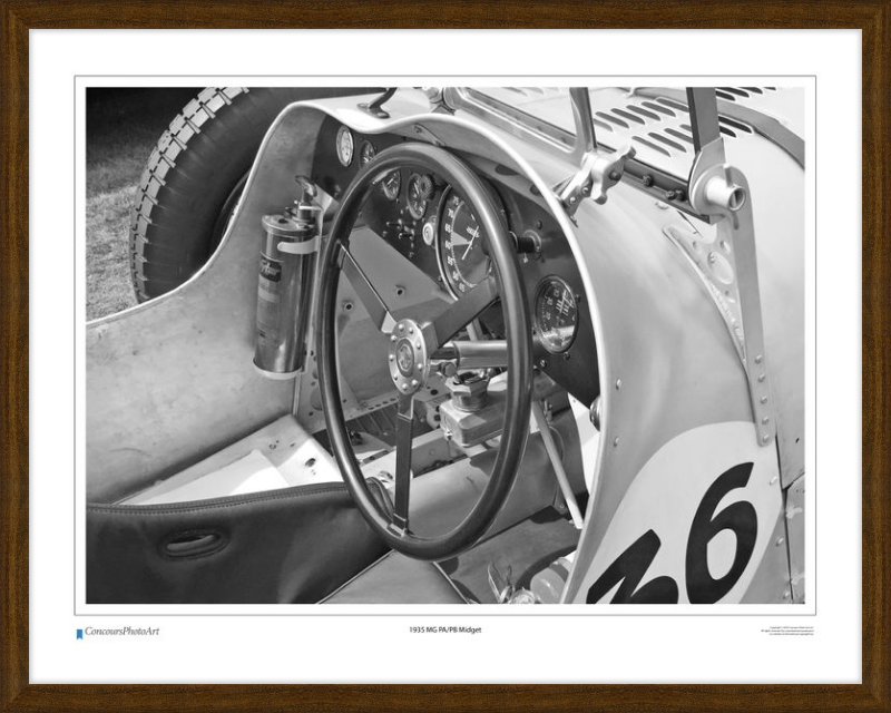 1935 MG PA/PB Midget / CPA607B / B&W Print