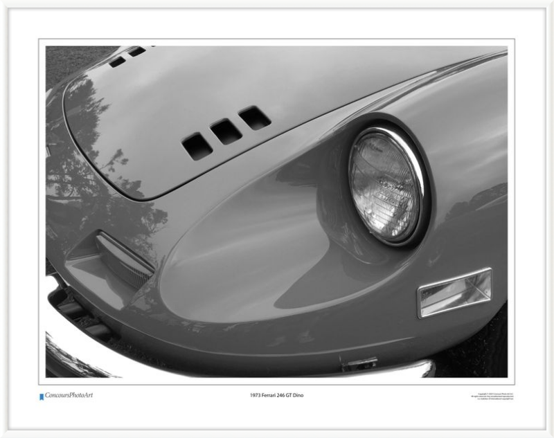 1973 Ferrari 246 GT Dino / CPA208B / Black and White