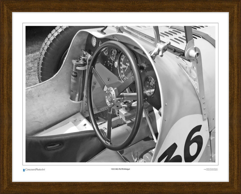 1935 MG PA/PB Midget / CPA607B / B&W Print