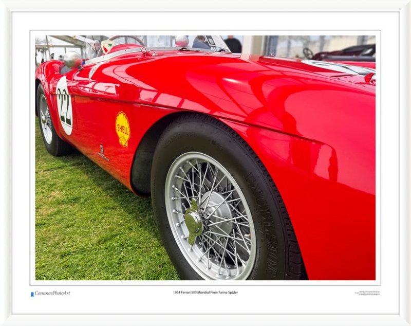 1954 Ferrari 500 Mondial Pinin Farina Spider/ CPA219A / Color Print
