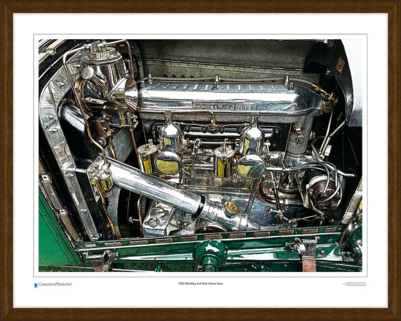 1930 Bentley 4.4-litre Inline-four / CPA713C / Stylized Print