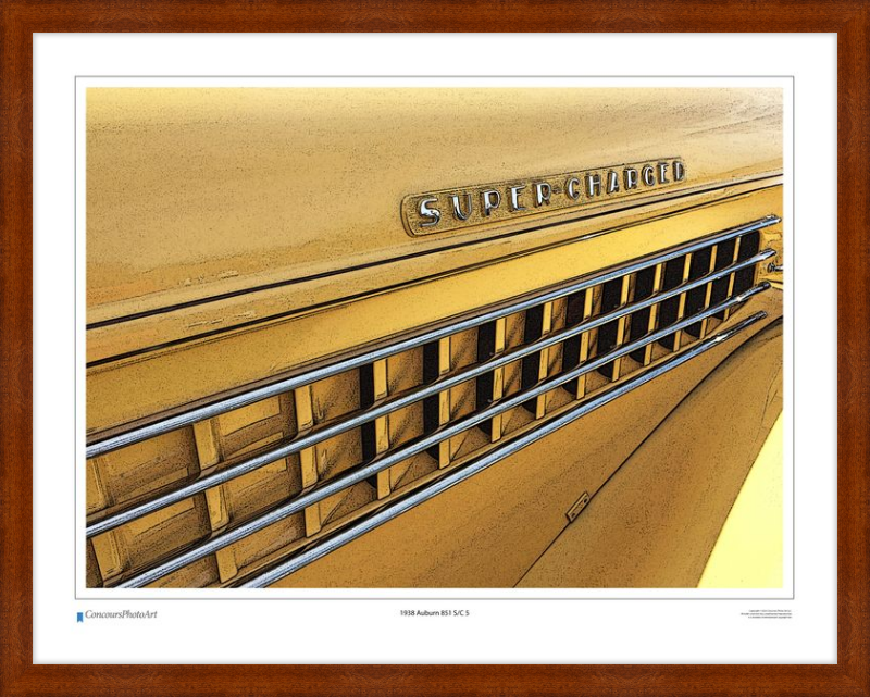 1938 Auburn 851 S/C 5 / CPA322C / Stylized Print