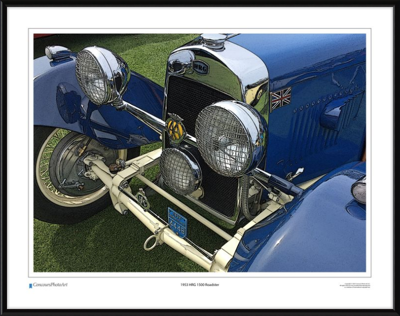 1953 HRG 1500 Roadster / CPA107C / Stylized Image