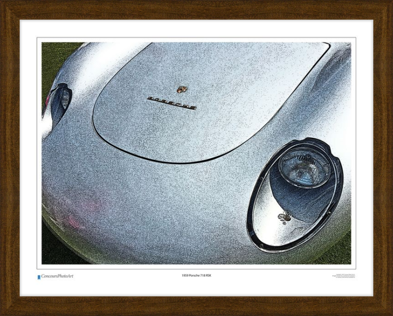 1959 Porsche 718 RSK / CPA212C / Stylized Print