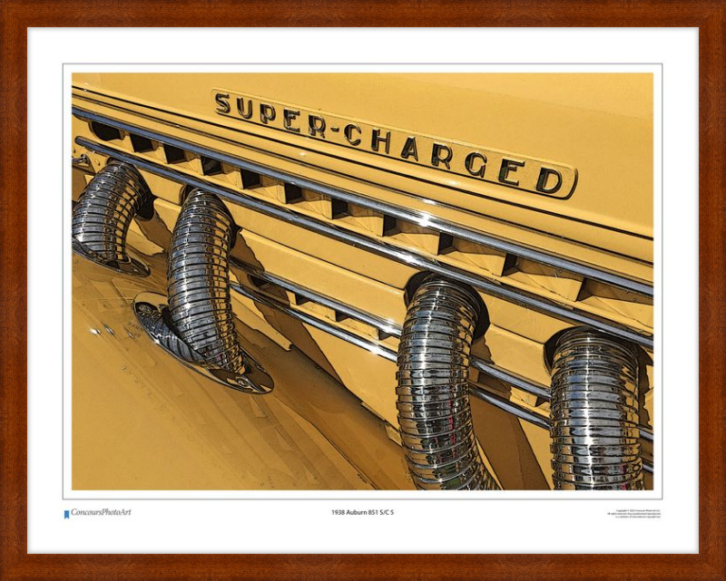 1938 Auburn 851 S/C 5 / CPA306C / Stylized Image