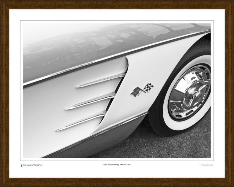 1959 Chevrolet Corvette / CPA320B / B&W Print