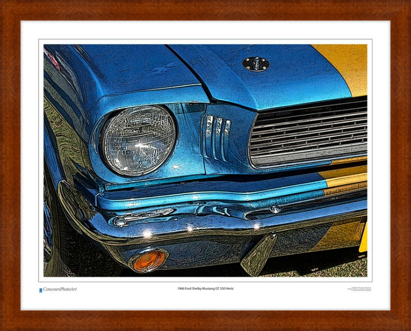 1966 Ford Shelby Mustang GT 350 Hertz / CPA319C / Stylized Print