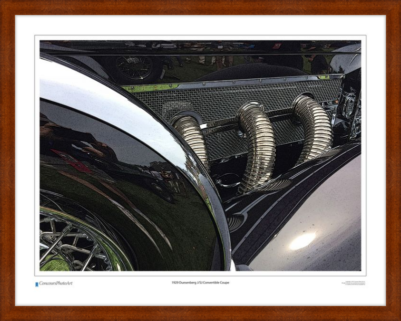 1929 Duesenberg J/SJ Convertible Coupe / CPA314C / Stylized Print