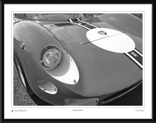 1965 Ferrari 365 P2 / CPA411B / B&W Print
