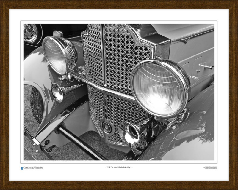 1932 Packard 903 Deluxe Eight / CPA312B / B&W Print