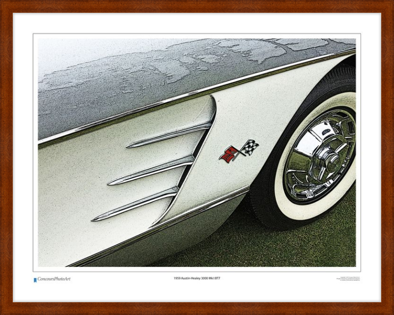 1959 Chevrolet Corvette / CPA320C / Stylized Print