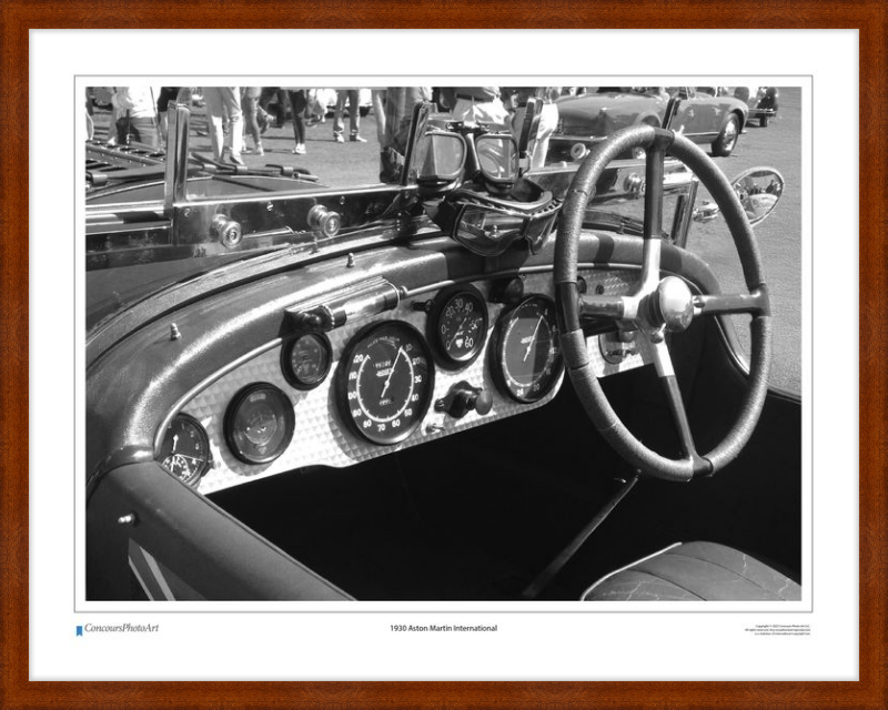 1930 Aston Martin International / CPA602B / Black and White
