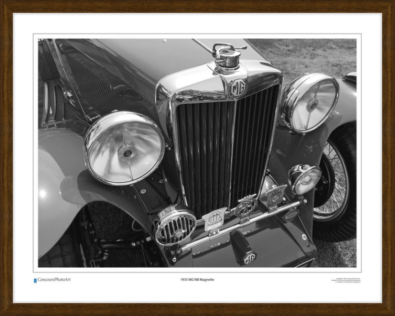 1935 MG NB Magnette / CPA105B / Black and White