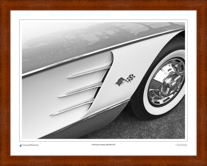 1959 Chevrolet Corvette / CPA320B / B&W Print