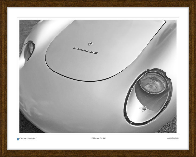1959 Porsche 718 RSK / CPA212B / B&W Print