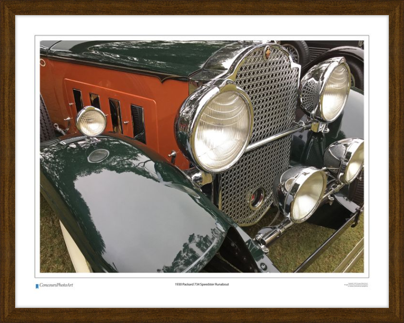 1930 Packard 734 Speedster Runabout / CPA318A / Color Print