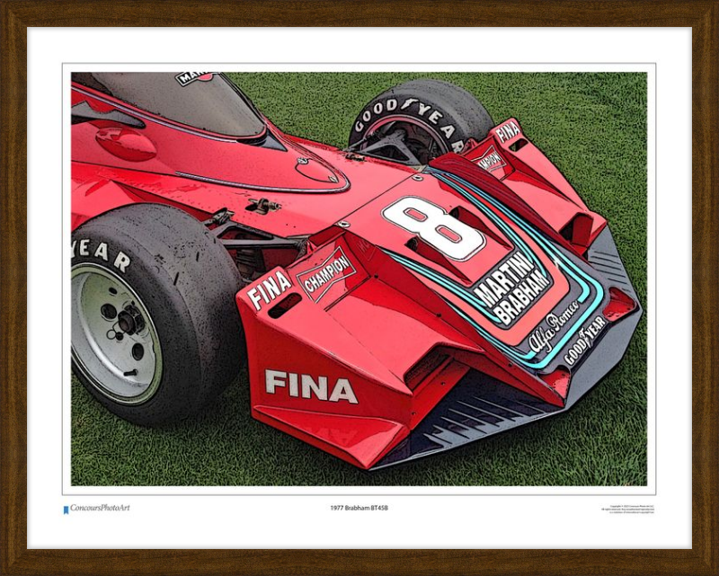 1977 Brabham BT45B / CPA412C / Stylized Image