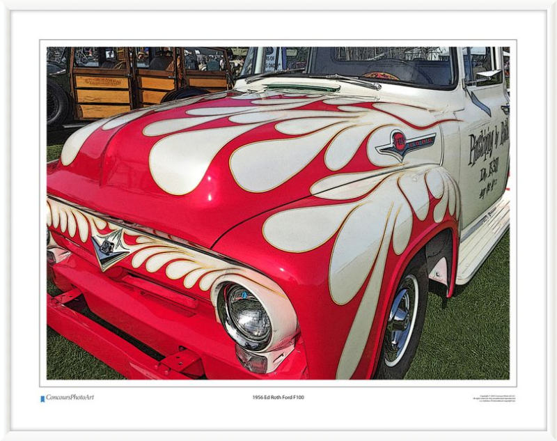 1956 Ed Roth Ford F100 / CPA504C / Stylized Image
