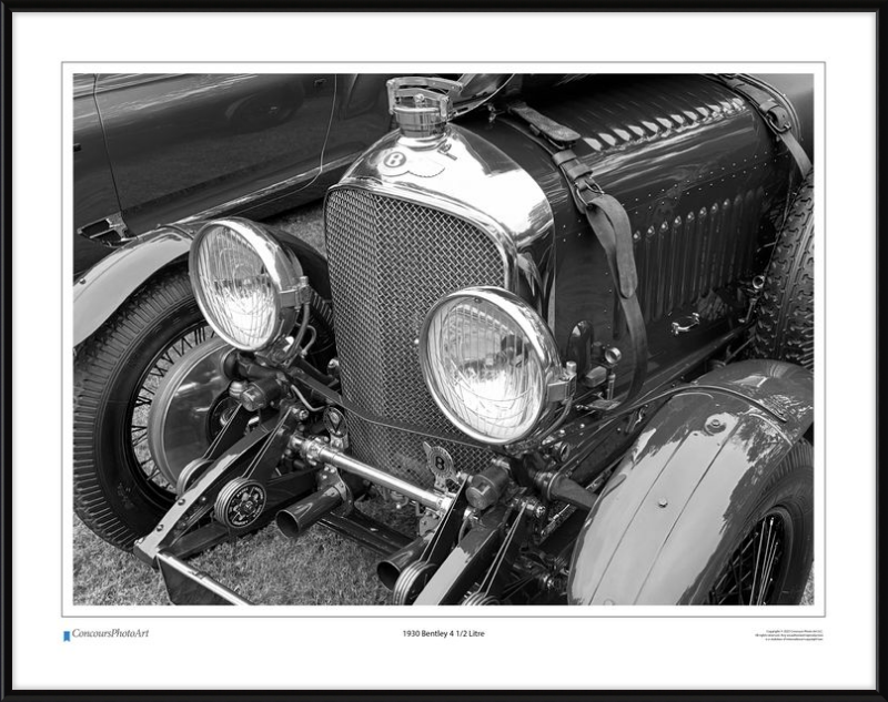 1930 Bentley 4 1/2 Litre / CPA113B / Black and White