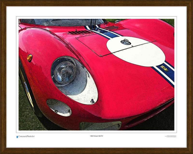 1965 Ferrari 365 P2 / CPA411C / Stylized Print