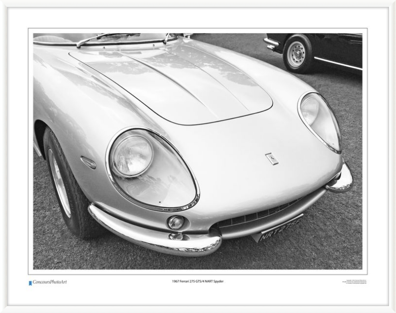 1967 Ferrari 275 GTS/4 NART Spyder / CPA218B / B&W Print