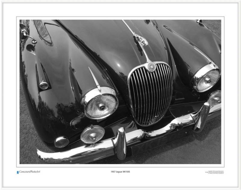 1957 Jaguar XK150S / CPA103B / Black and White