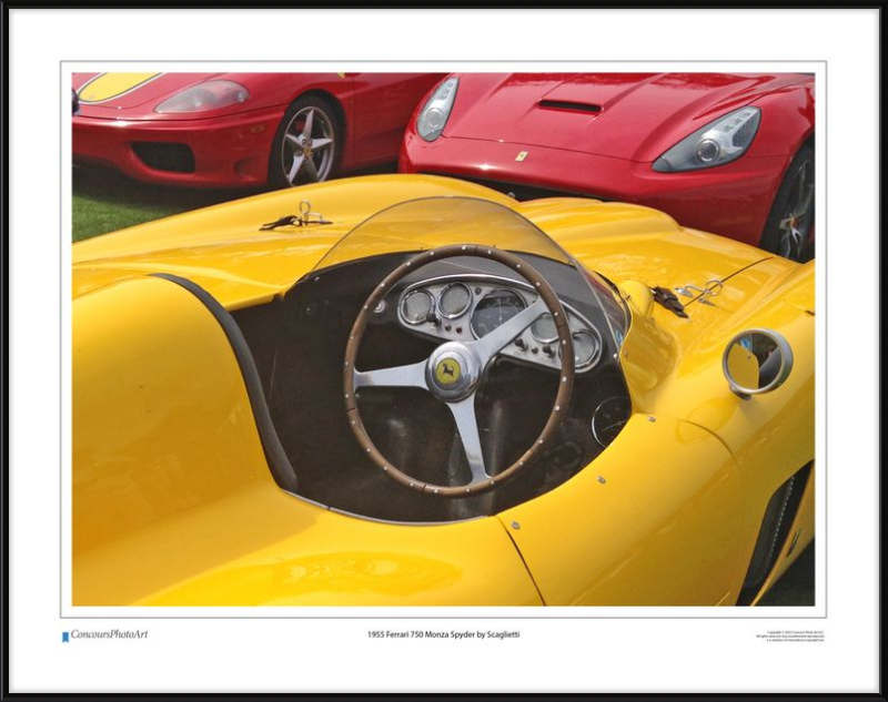 1955 Ferrari 750 Monza Spyder by Scaglietti / CPA610A / Color Image
